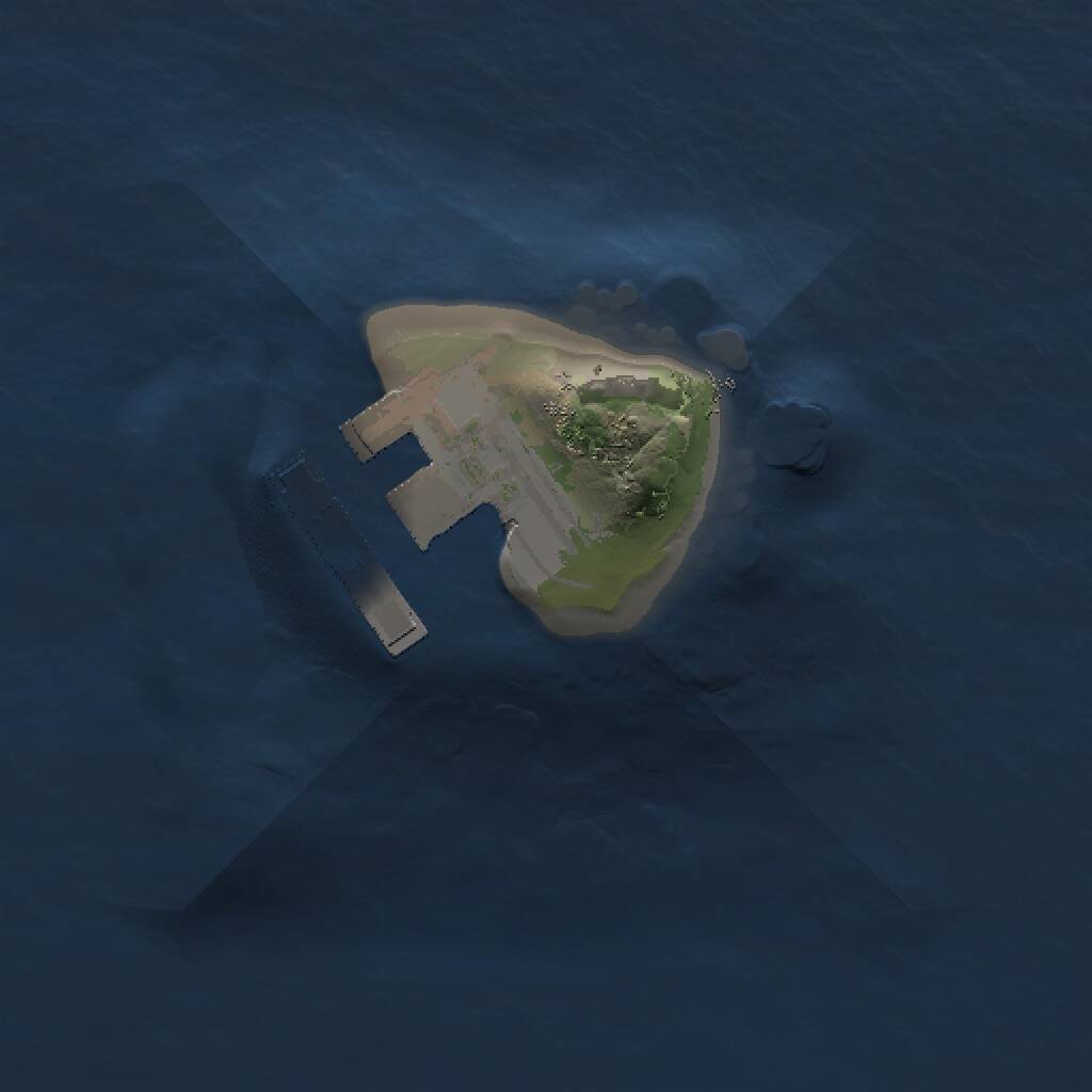 Rust Map: Procedural Map, Size: 1000, Seed: 1716059800, 2 Monuments