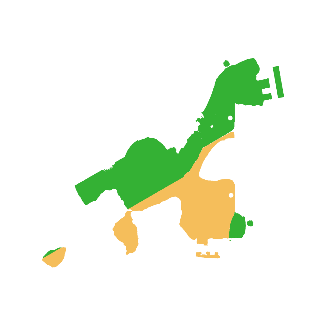 Biome Rust Map: Procedural Map, Size: 2000, Seed: 14806855