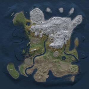 Thumbnail Rust Map: Procedural Map, Size: 3250, Seed: 1380688733, 13 Monuments
