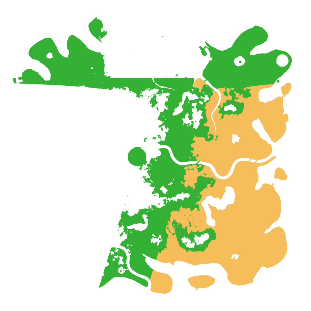 Biome Rust Map: Procedural Map, Size: 4500, Seed: 8465252