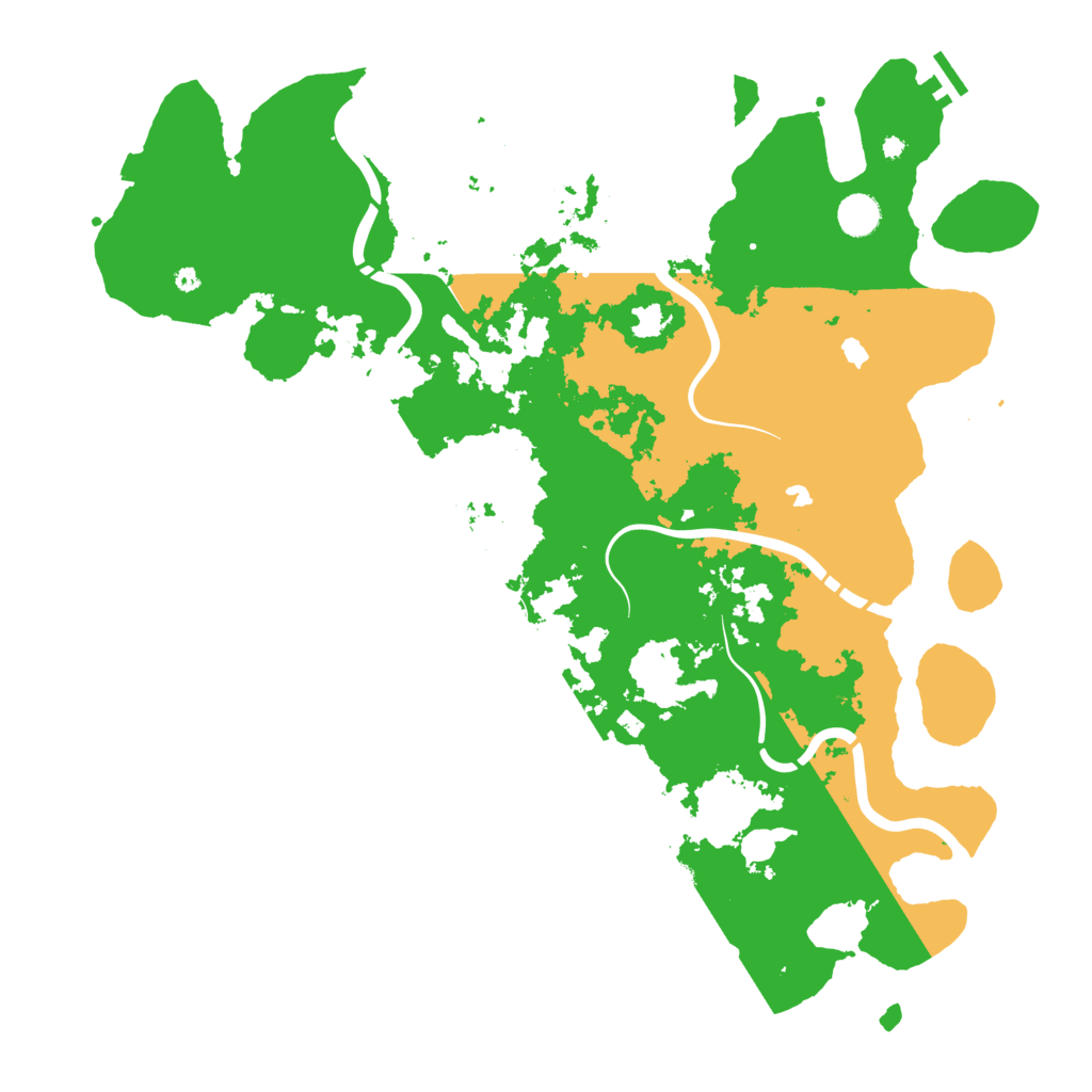 Biome Rust Map: Procedural Map, Size: 4500, Seed: 2083679676