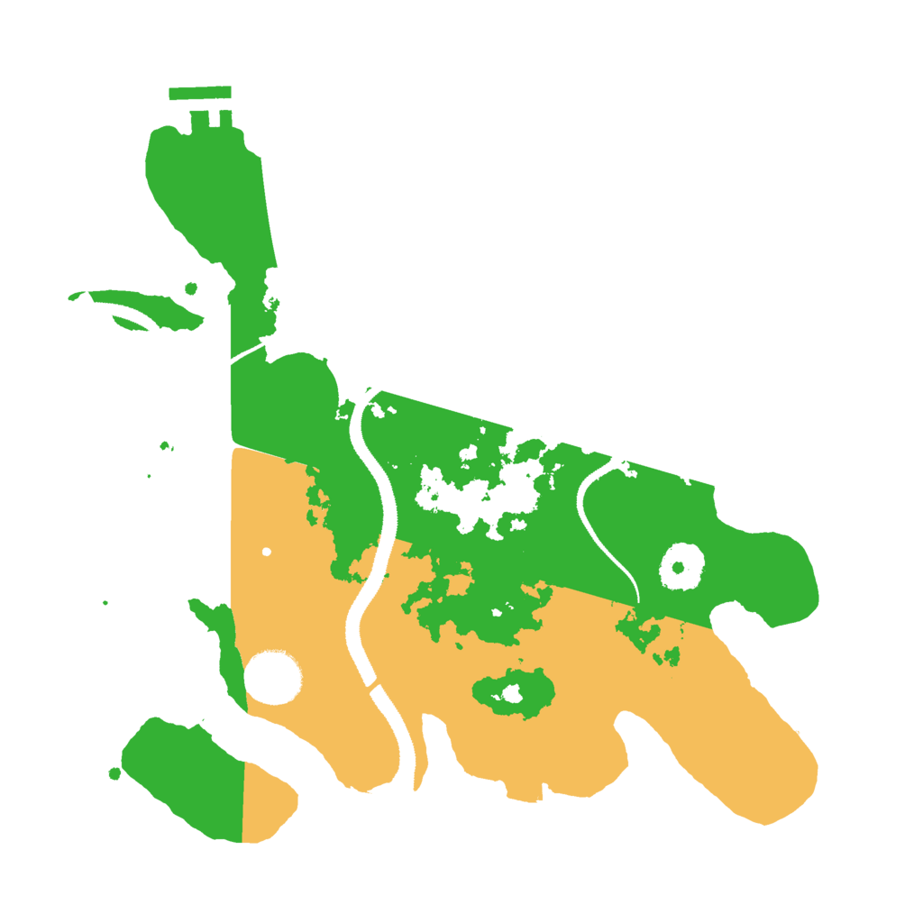 Biome Rust Map: Procedural Map, Size: 3000, Seed: 298236196