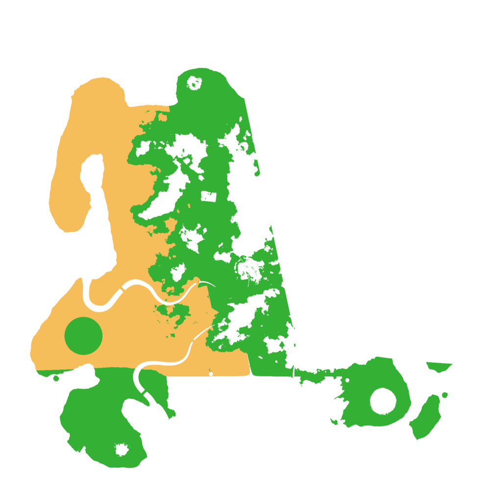 Biome Rust Map: Procedural Map, Size: 3500, Seed: 47893