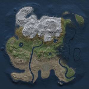 Thumbnail Rust Map: Procedural Map, Size: 3000, Seed: 30072, 9 Monuments
