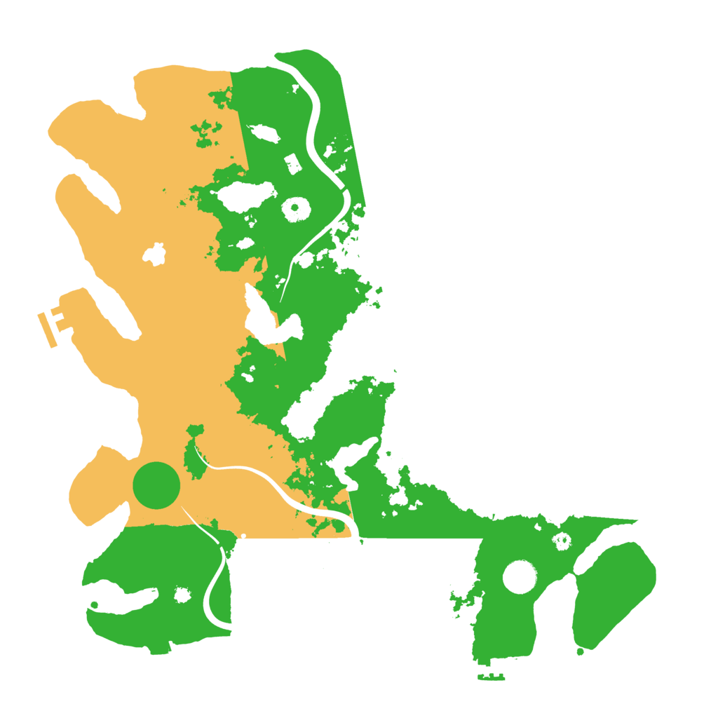 Biome Rust Map: Procedural Map, Size: 4000, Seed: 232577
