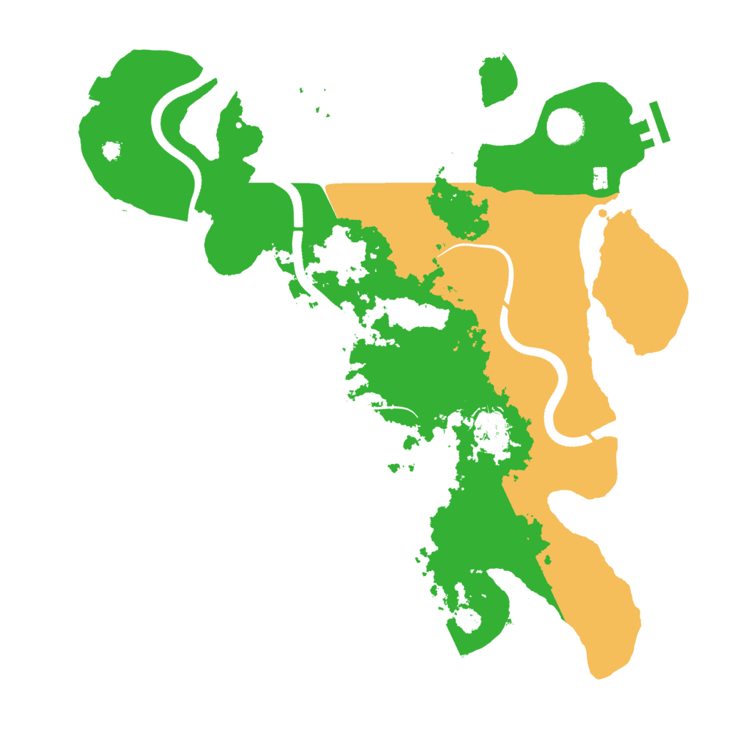 Biome Rust Map: Procedural Map, Size: 3500, Seed: 154463611