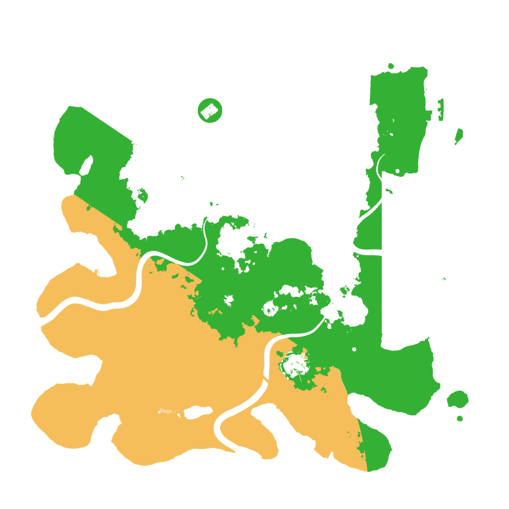 Biome Rust Map: Procedural Map, Size: 3500, Seed: 6577643