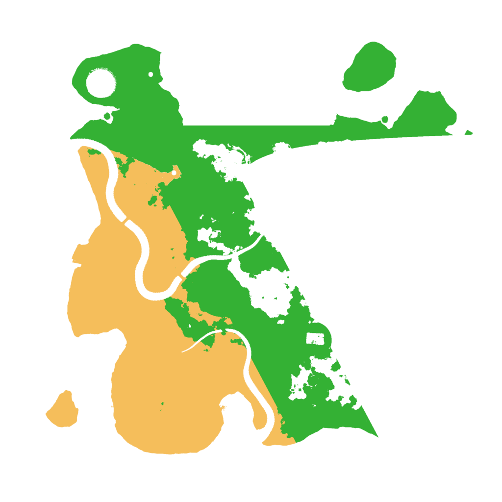 Biome Rust Map: Procedural Map, Size: 3000, Seed: 25196