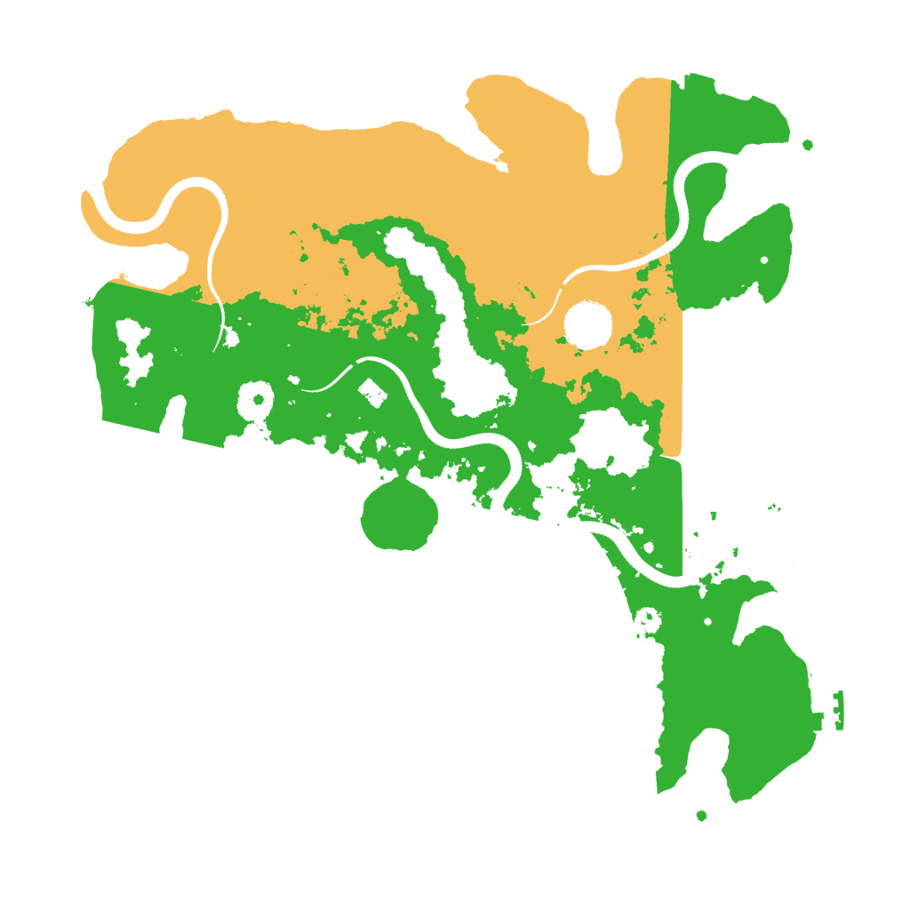 Biome Rust Map: Procedural Map, Size: 3500, Seed: 373539509