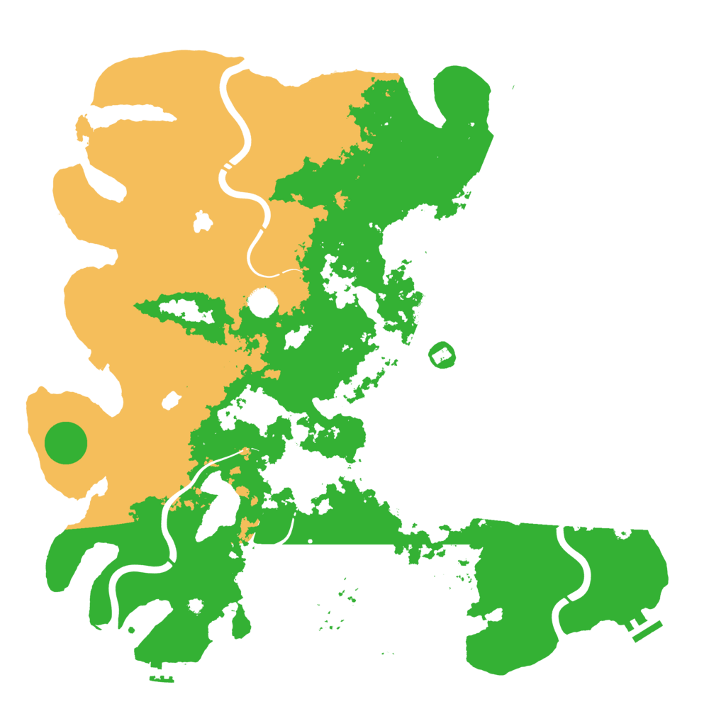 Biome Rust Map: Procedural Map, Size: 4500, Seed: 431293988