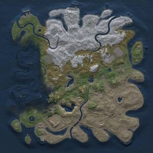 Thumbnail Rust Map: Procedural Map, Size: 4250, Seed: 266709138, 17 Monuments