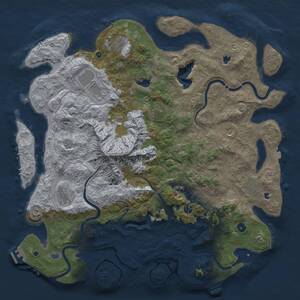 Thumbnail Rust Map: Procedural Map, Size: 5000, Seed: 1903964669, 16 Monuments
