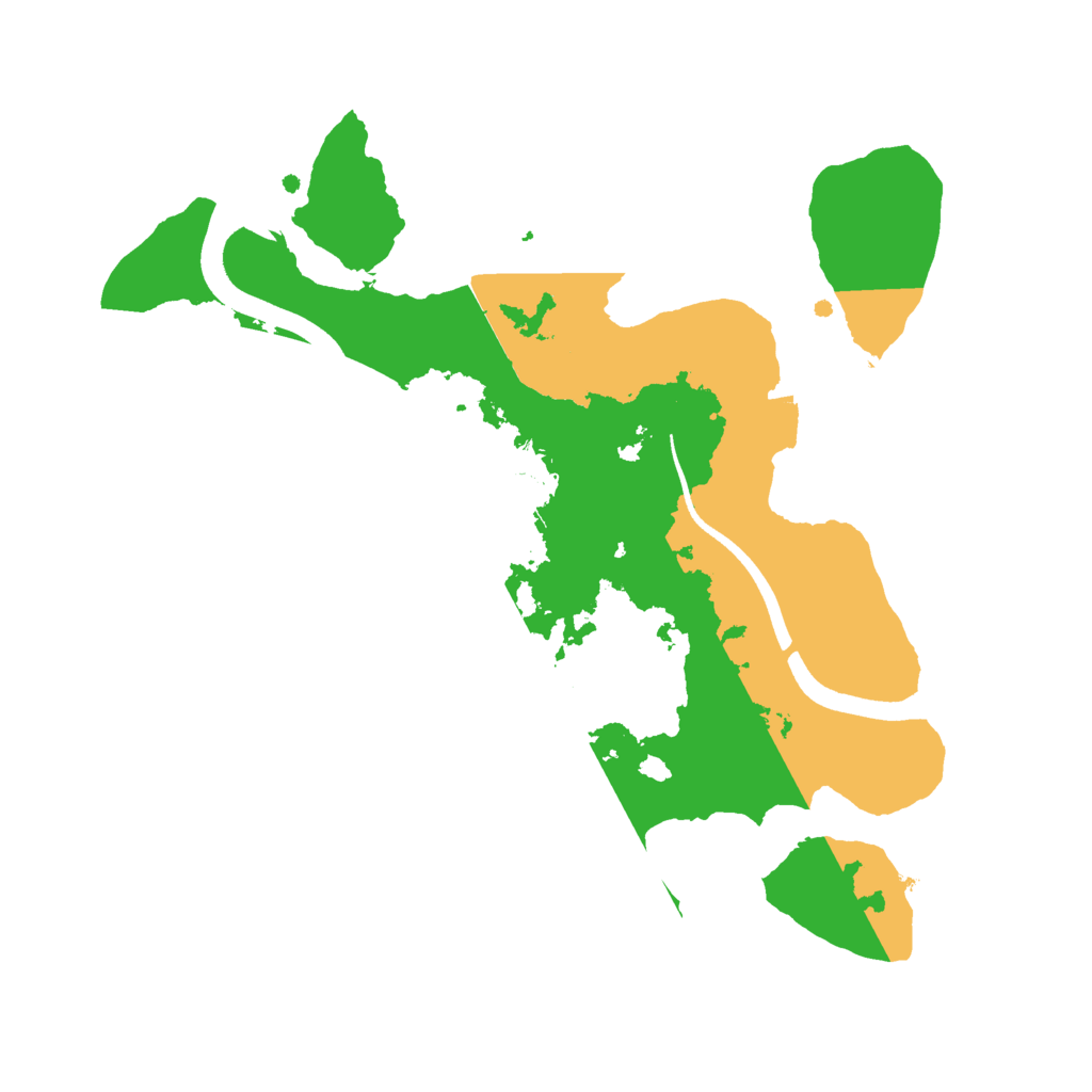 Biome Rust Map: Procedural Map, Size: 2450, Seed: 1714577776