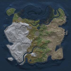 Thumbnail Rust Map: Procedural Map, Size: 3500, Seed: 41000, 14 Monuments