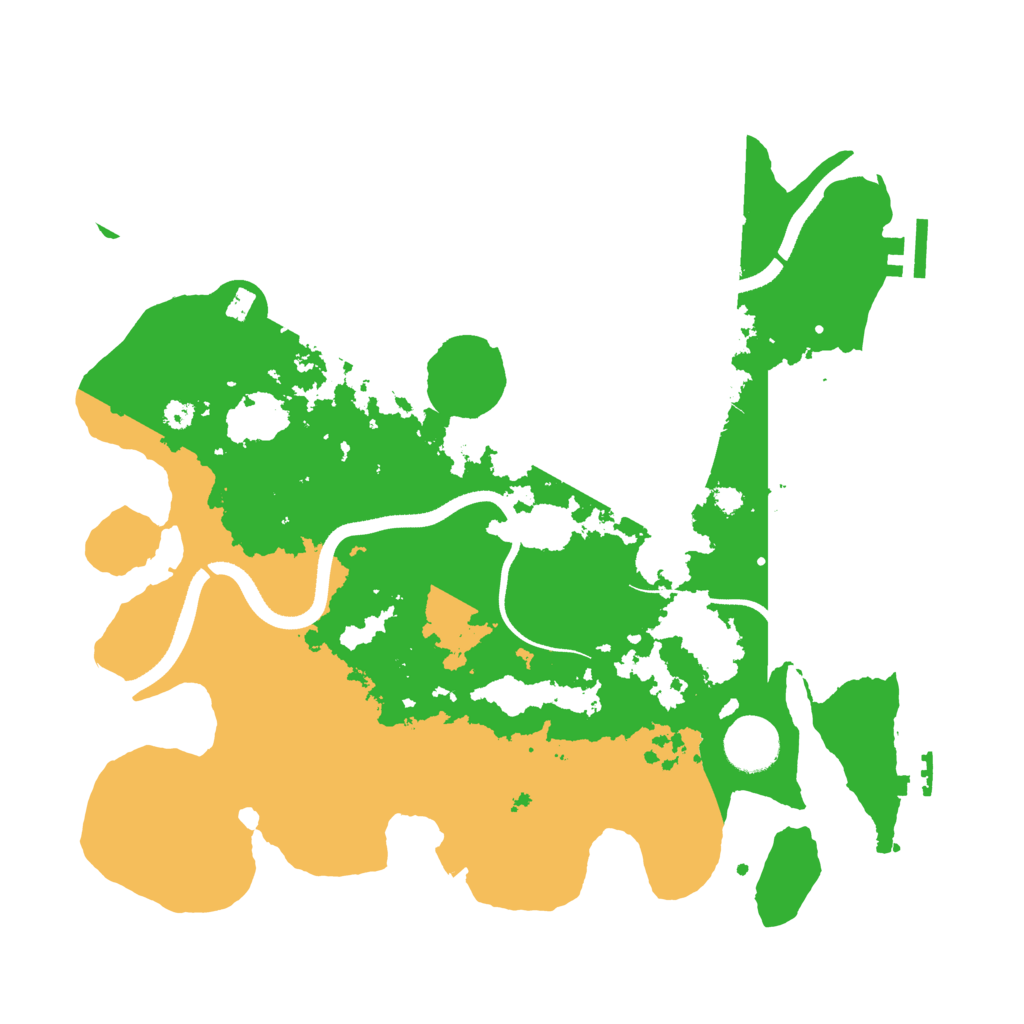 Biome Rust Map: Procedural Map, Size: 3500, Seed: 21673