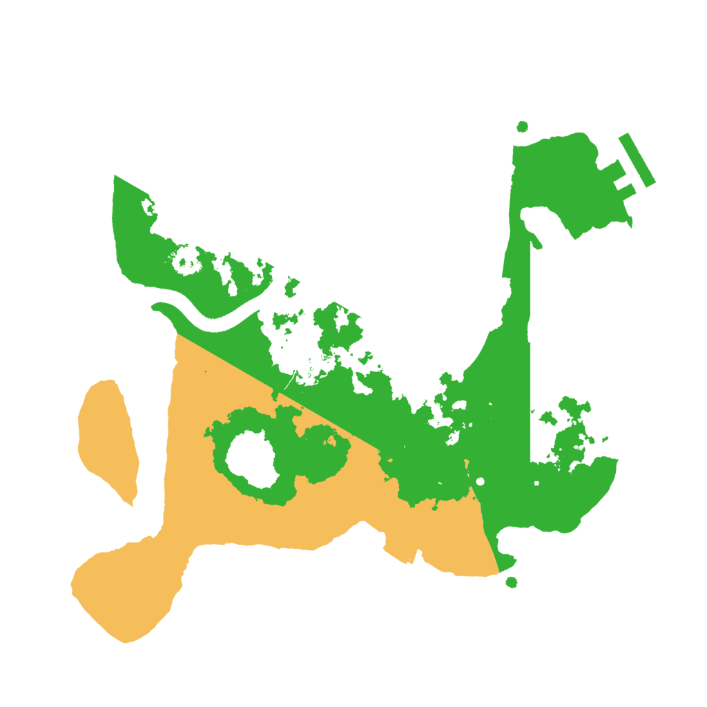 Biome Rust Map: Procedural Map, Size: 2500, Seed: 89482494