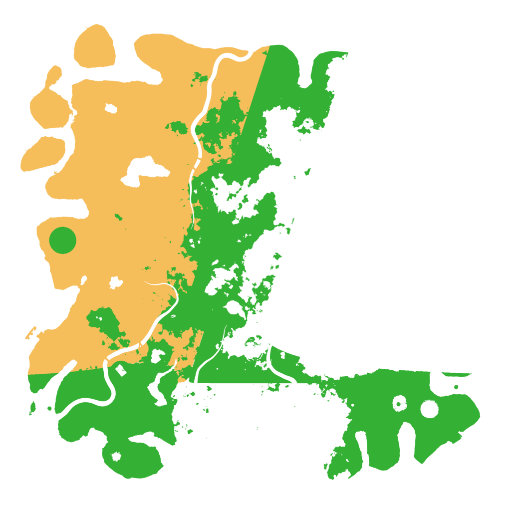 Biome Rust Map: Procedural Map, Size: 5000, Seed: 525479252