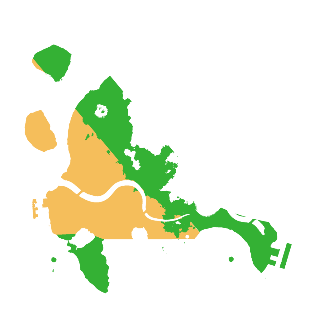 Biome Rust Map: Procedural Map, Size: 2500, Seed: 1466890055
