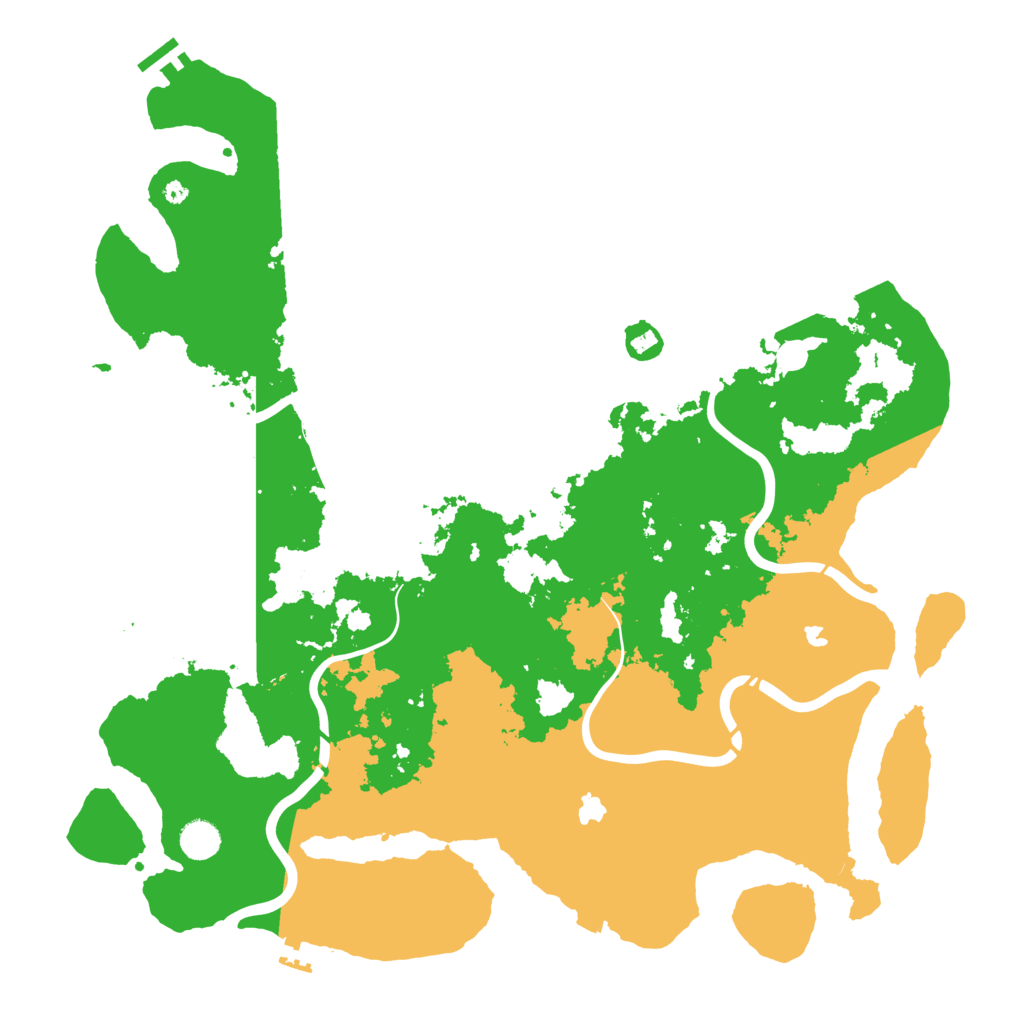 Biome Rust Map: Procedural Map, Size: 4500, Seed: 325409295