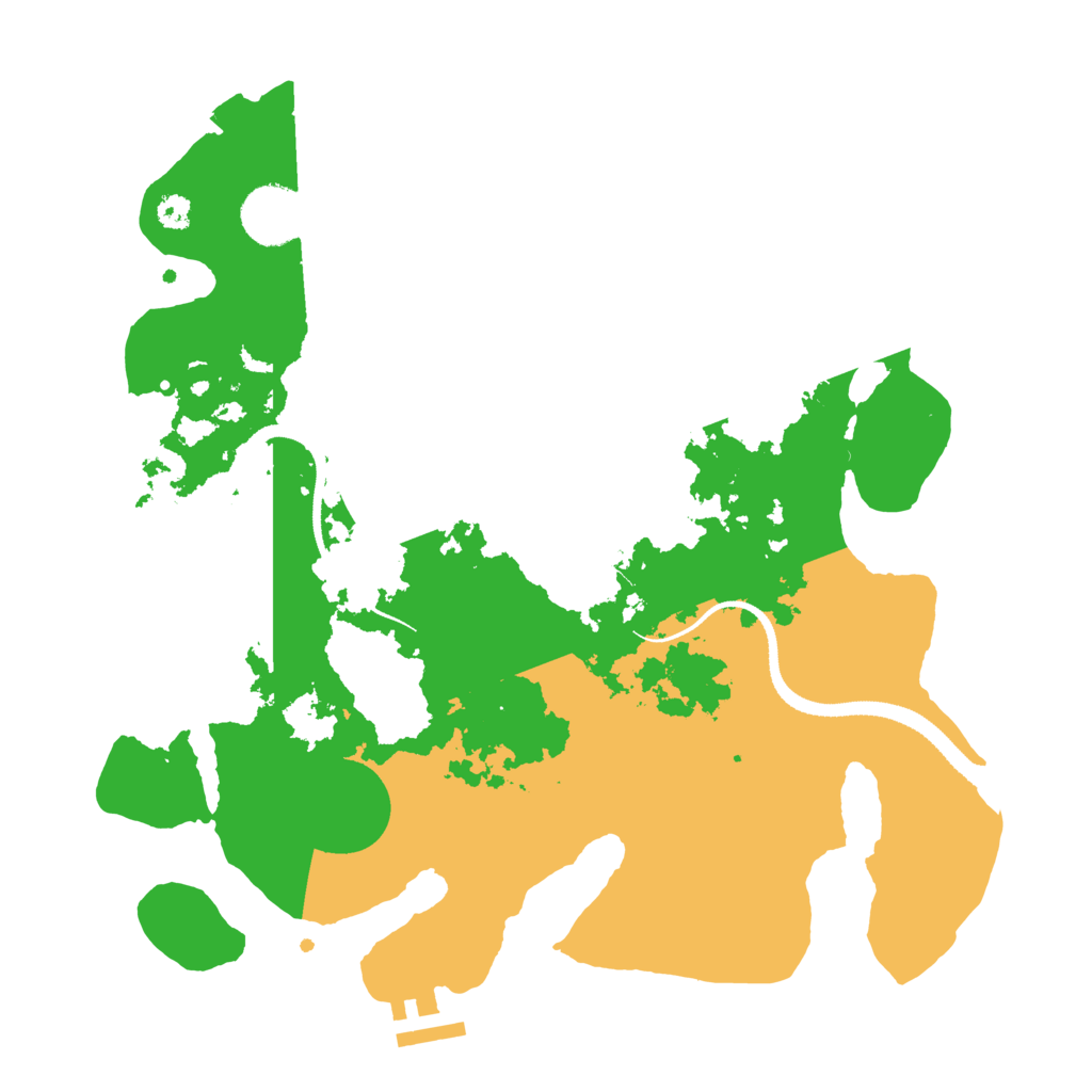 Biome Rust Map: Procedural Map, Size: 3200, Seed: 846608386