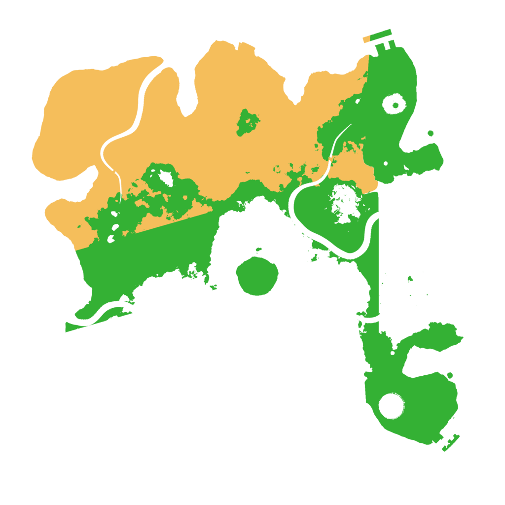 Biome Rust Map: Procedural Map, Size: 3500, Seed: 67474539