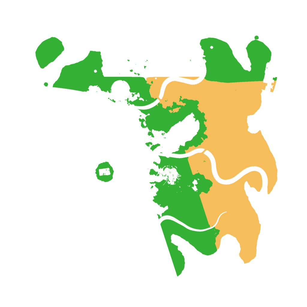 Biome Rust Map: Procedural Map, Size: 3000, Seed: 44255574