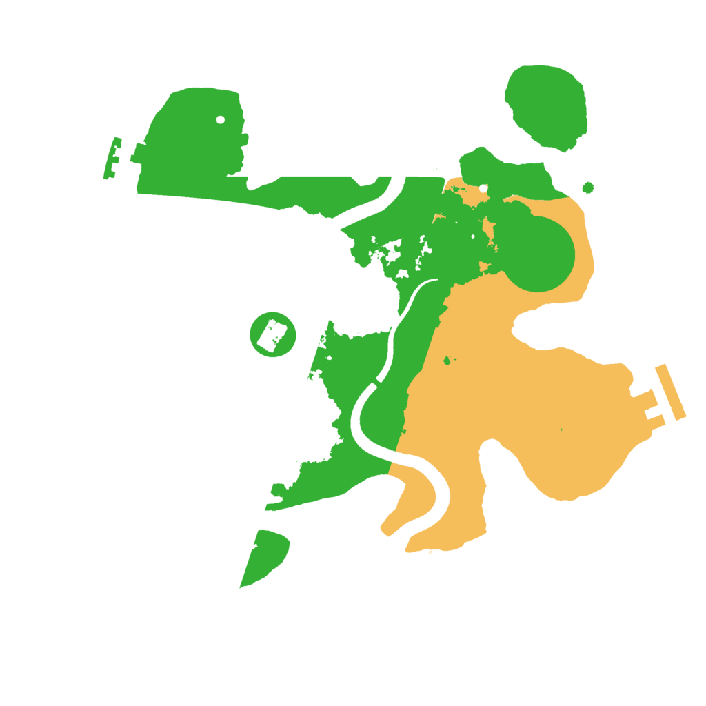 Biome Rust Map: Procedural Map, Size: 2500, Seed: 23463463