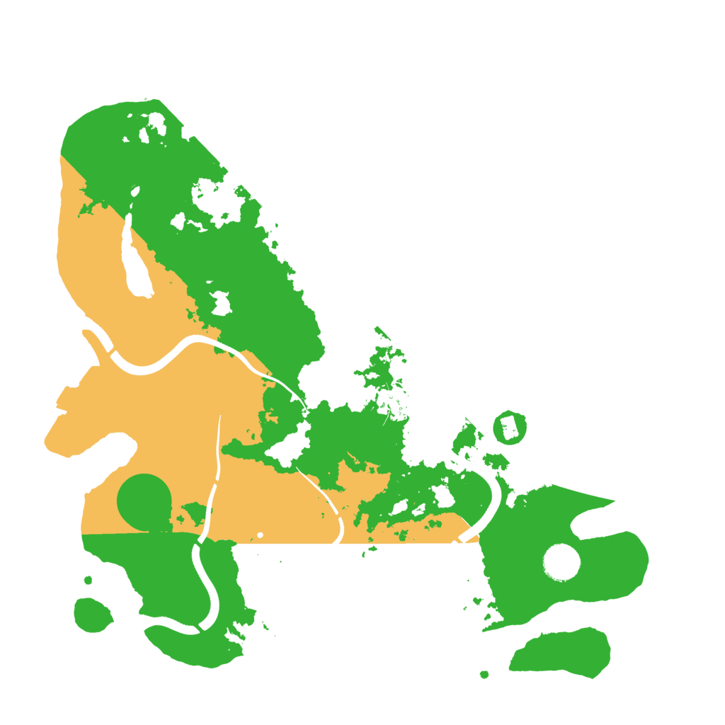 Biome Rust Map: Procedural Map, Size: 3500, Seed: 81459