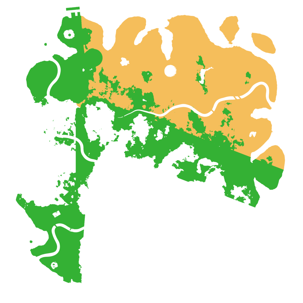 Biome Rust Map: Procedural Map, Size: 4500, Seed: 696969698