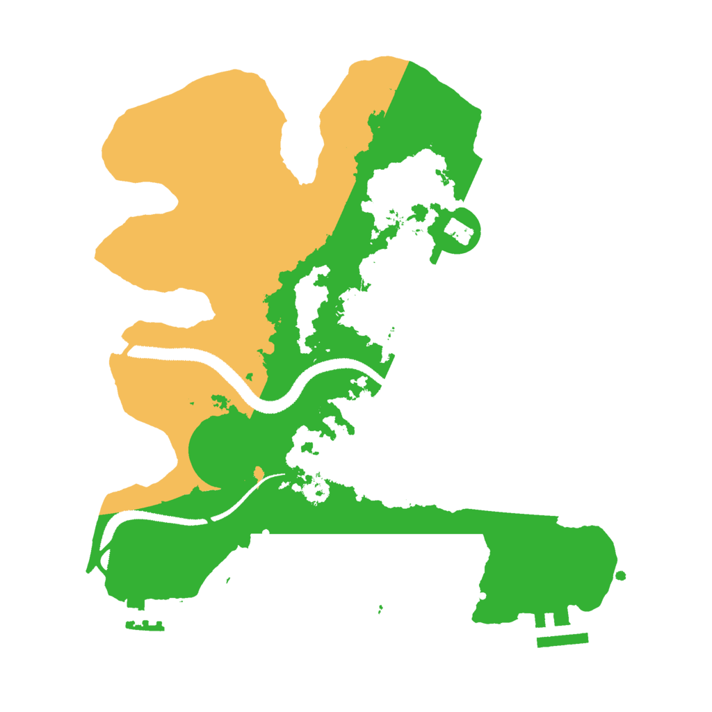 Biome Rust Map: Procedural Map, Size: 2800, Seed: 9876513