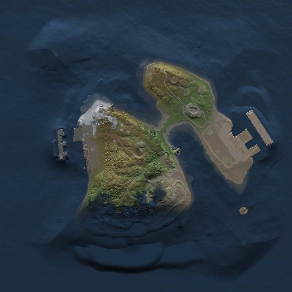 Rust Map: Procedural Map, Size: 1500, Seed: 1588988528, 4 Monuments