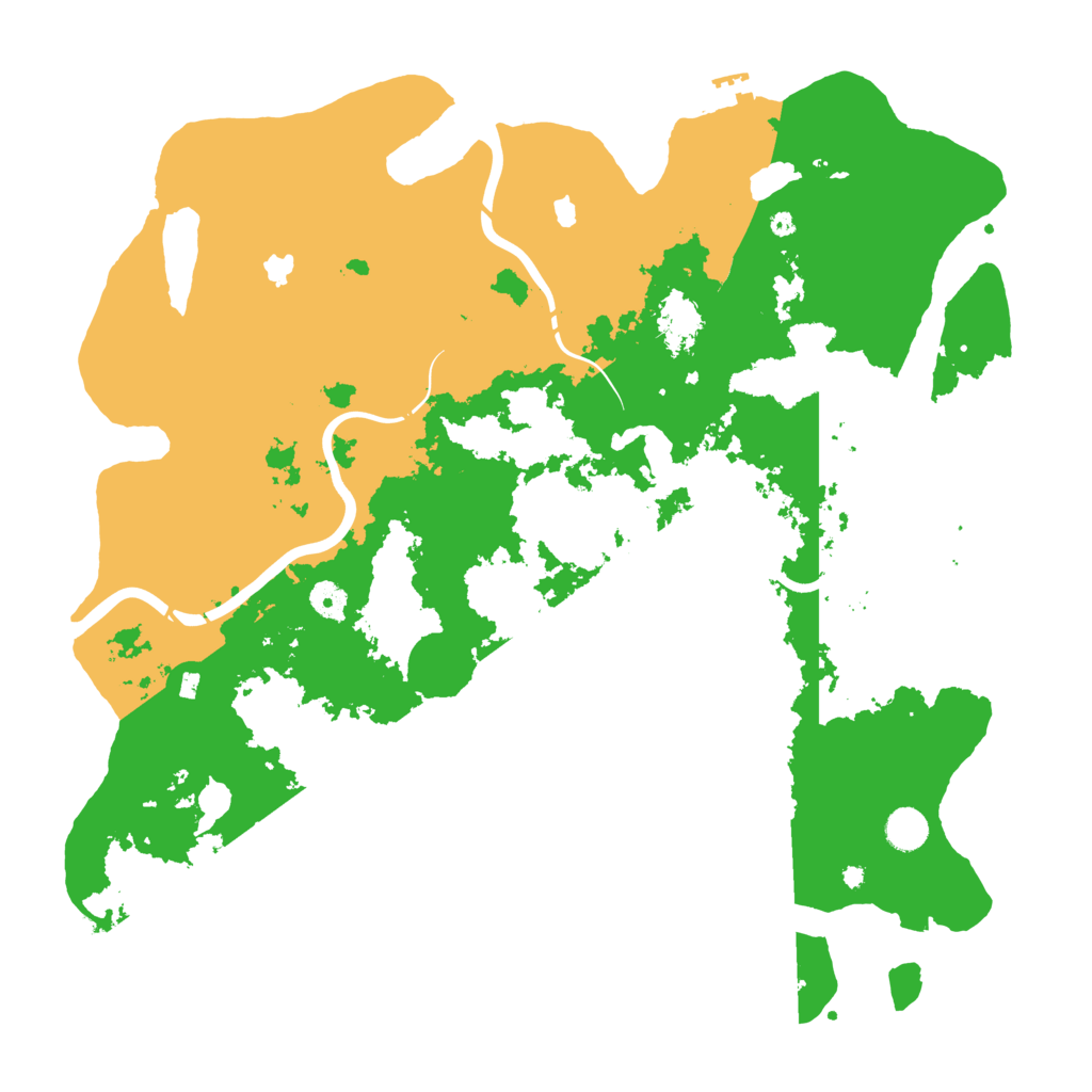 Biome Rust Map: Procedural Map, Size: 4500, Seed: 490385512
