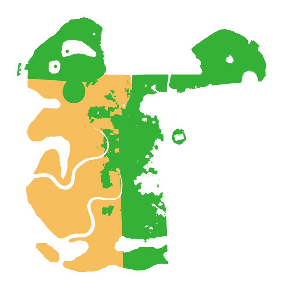 Biome Rust Map: Procedural Map, Size: 3500, Seed: 60051