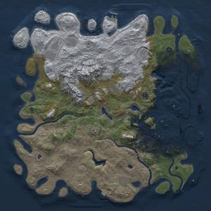 Thumbnail Rust Map: Procedural Map, Size: 5100, Seed: 420441646, 17 Monuments