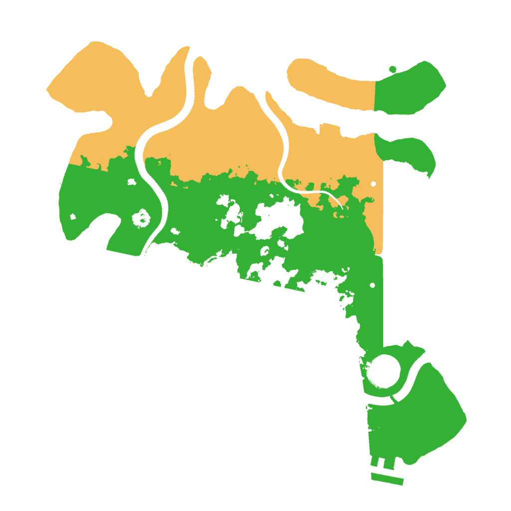 Biome Rust Map: Procedural Map, Size: 2900, Seed: 33332