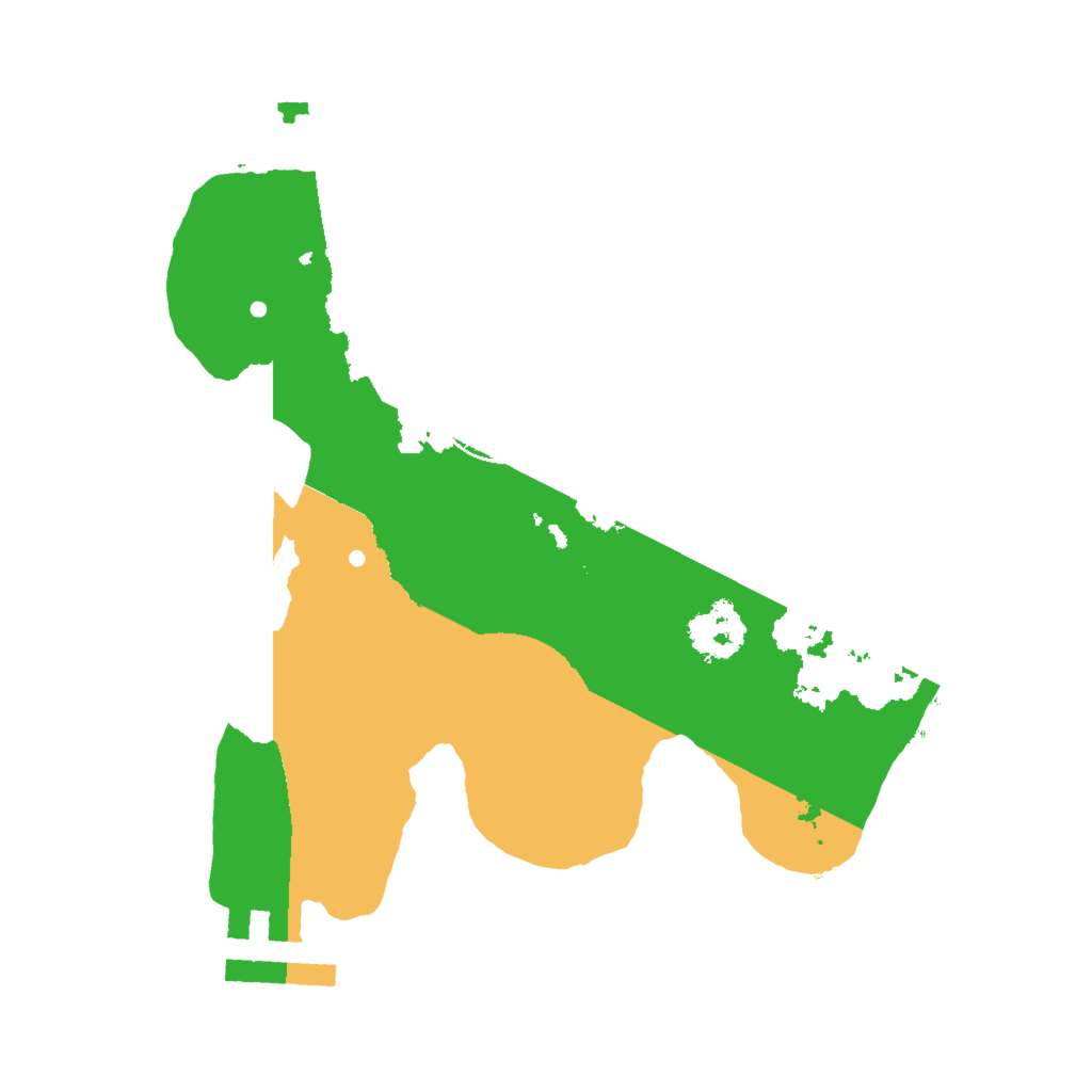 Biome Rust Map: Procedural Map, Size: 2000, Seed: 129387