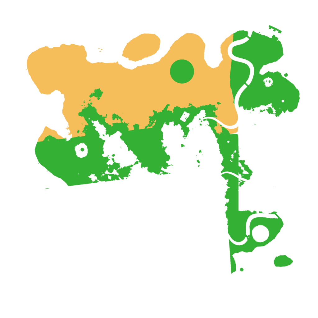 Biome Rust Map: Procedural Map, Size: 3500, Seed: 588769245