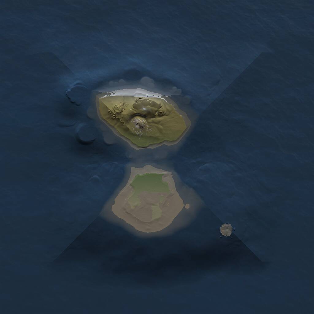 Rust Map: Procedural Map, Size: 1000, Seed: 740803852, 1 Monuments