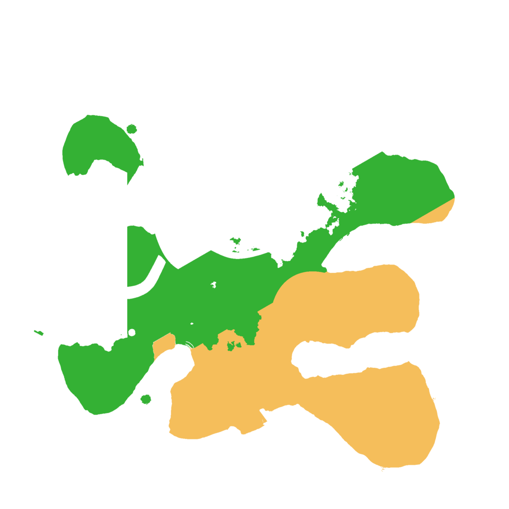 Biome Rust Map: Procedural Map, Size: 2100, Seed: 65537