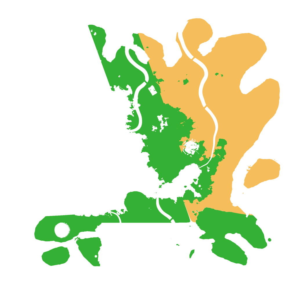 Biome Rust Map: Procedural Map, Size: 3500, Seed: 1193819345
