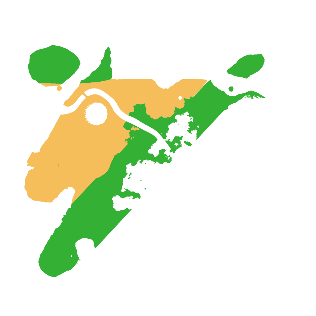 Biome Rust Map: Procedural Map, Size: 2500, Seed: 9698578
