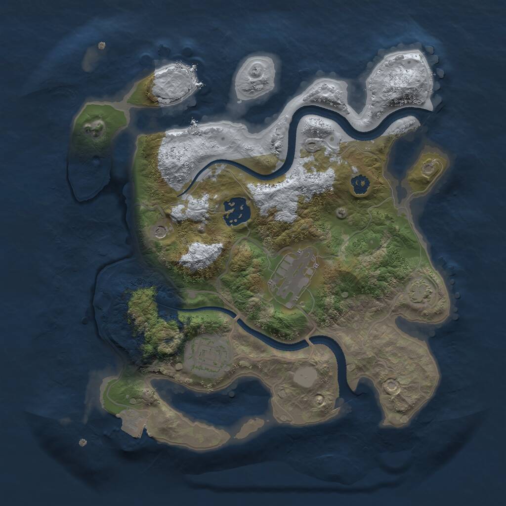 Rust Map: Procedural Map, Size: 2700, Seed: 14261426, 6 Monuments