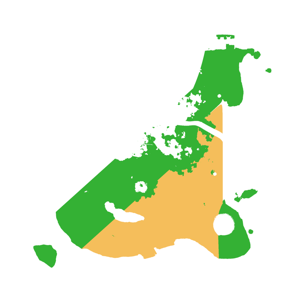 Biome Rust Map: Procedural Map, Size: 2500, Seed: 1255760647