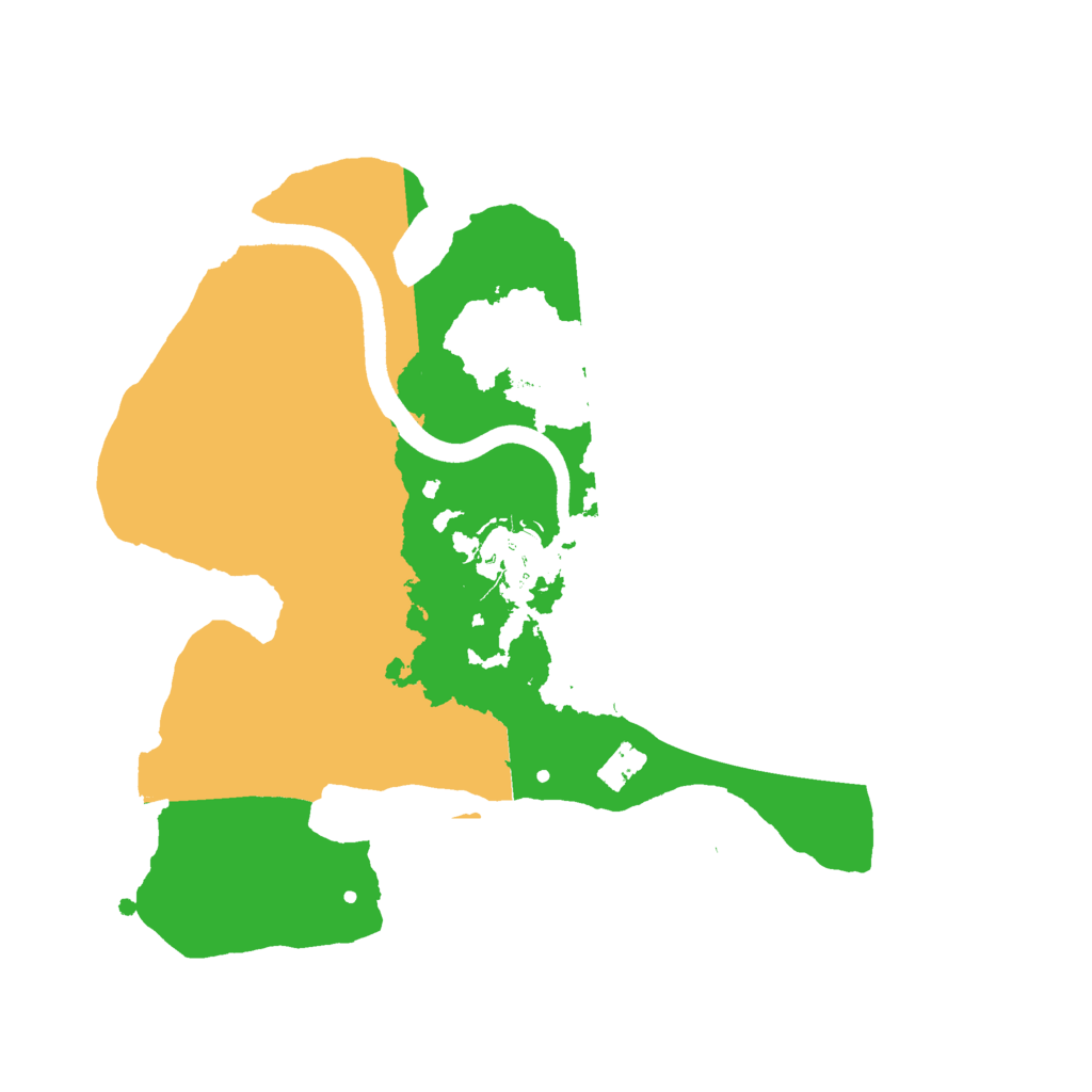 Biome Rust Map: Procedural Map, Size: 2500, Seed: 2281488