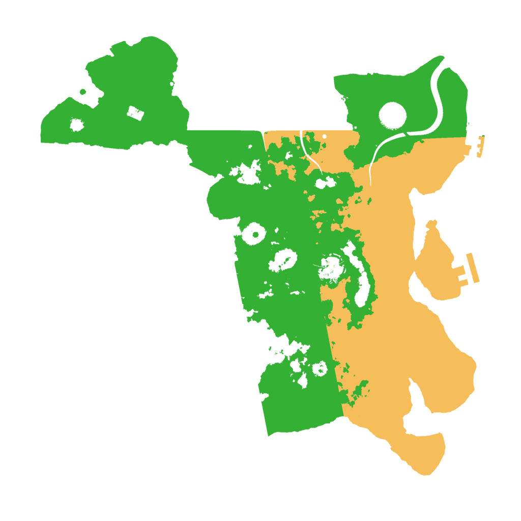 Biome Rust Map: Procedural Map, Size: 3500, Seed: 870372908