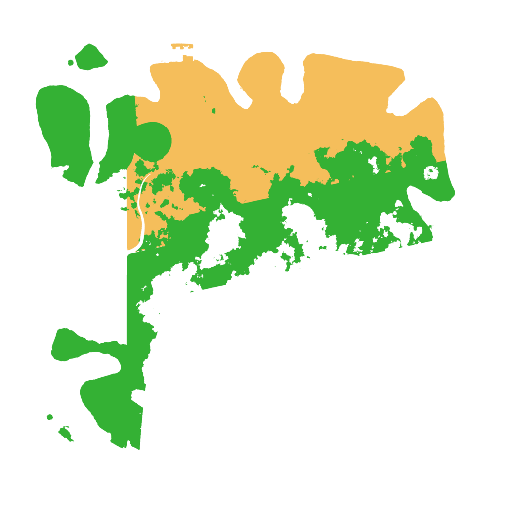 Biome Rust Map: Procedural Map, Size: 3500, Seed: 89620618