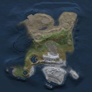 Thumbnail Rust Map: Procedural Map, Size: 2000, Seed: 3175286, 7 Monuments
