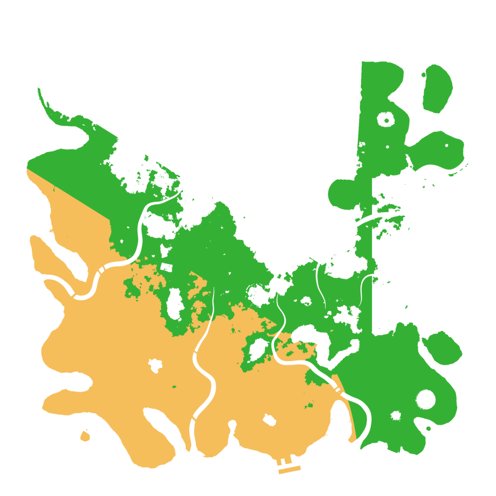 Biome Rust Map: Procedural Map, Size: 4500, Seed: 921203915