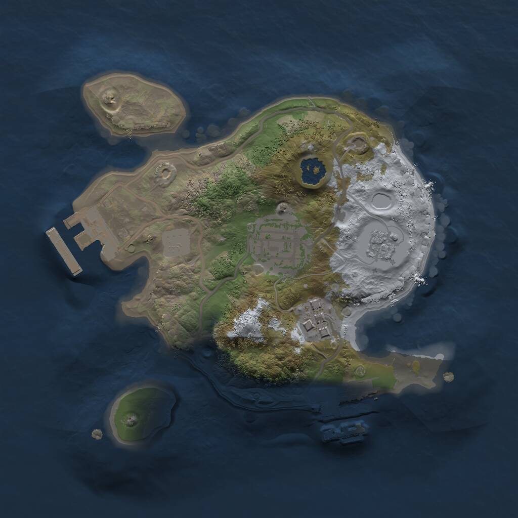 Rust Map: Procedural Map, Size: 1980, Seed: 1890890, 6 Monuments