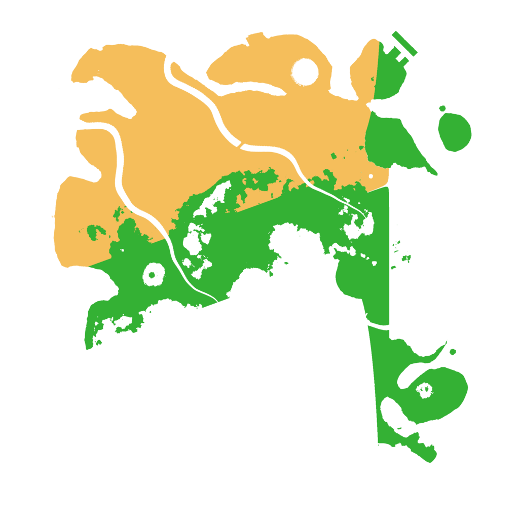 Biome Rust Map: Procedural Map, Size: 3400, Seed: 41200